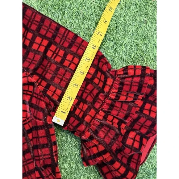 Draper James Roslyn Midi Dress Size 6 Red Plaid Bell Sleeves‎ Festival DRW0611 - Picture 16 of 16